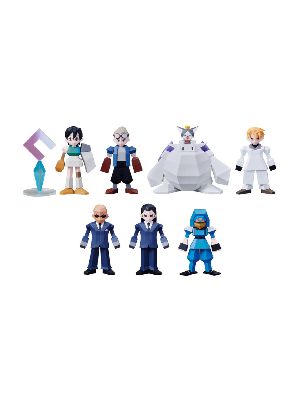 Square Enix Final Fantasy VII Polygon Figure Vol. 2 PDQ 8Pcs